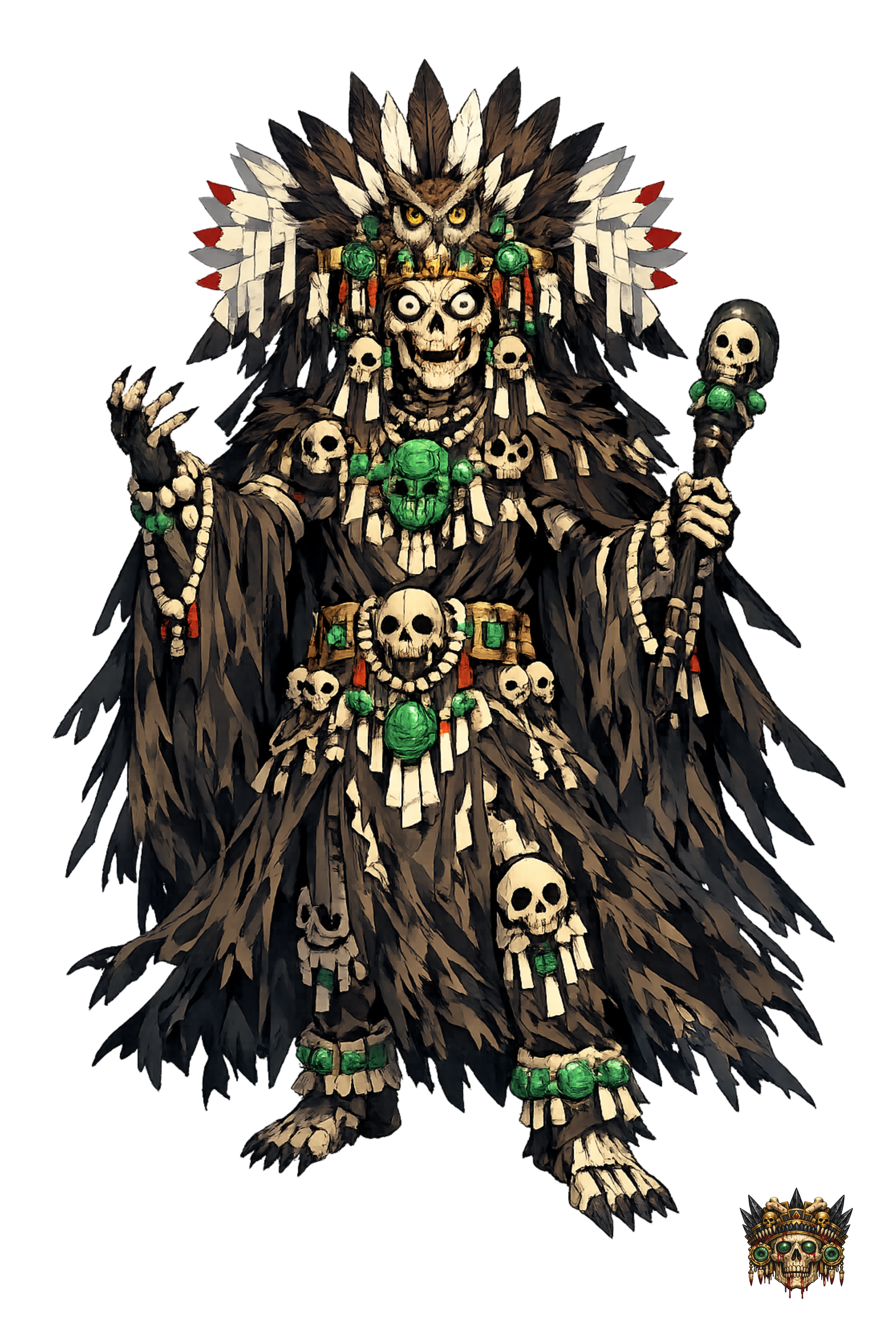 Mictlāntēcutli full-art