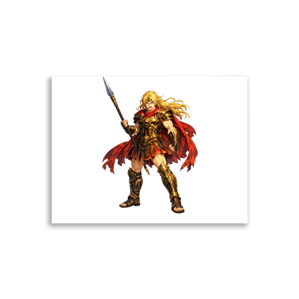 Achilleús Mascot Art Print