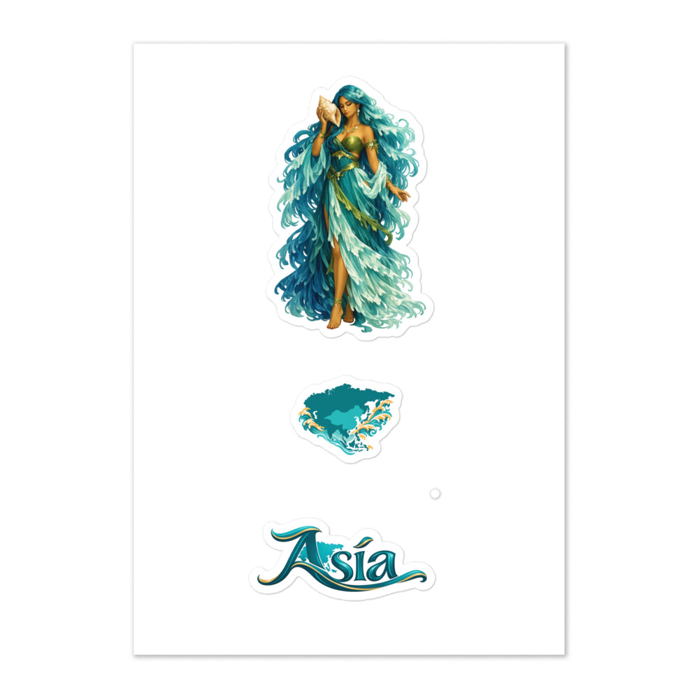 Asía Seal Sticker Set