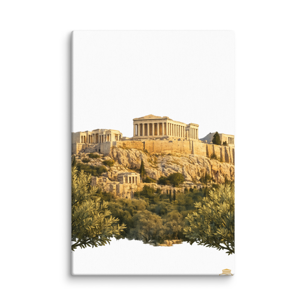 Athēnai Mascot Canvas