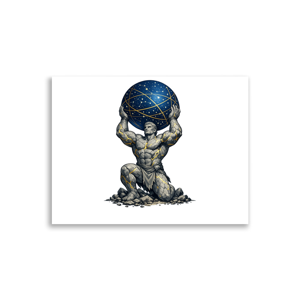 Átlas Mascot Art Print