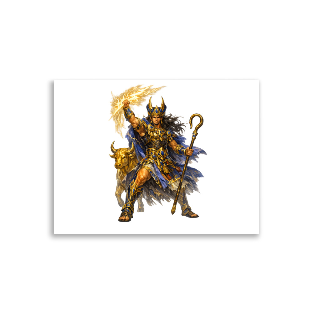 Baꜥal Mascot Art Print