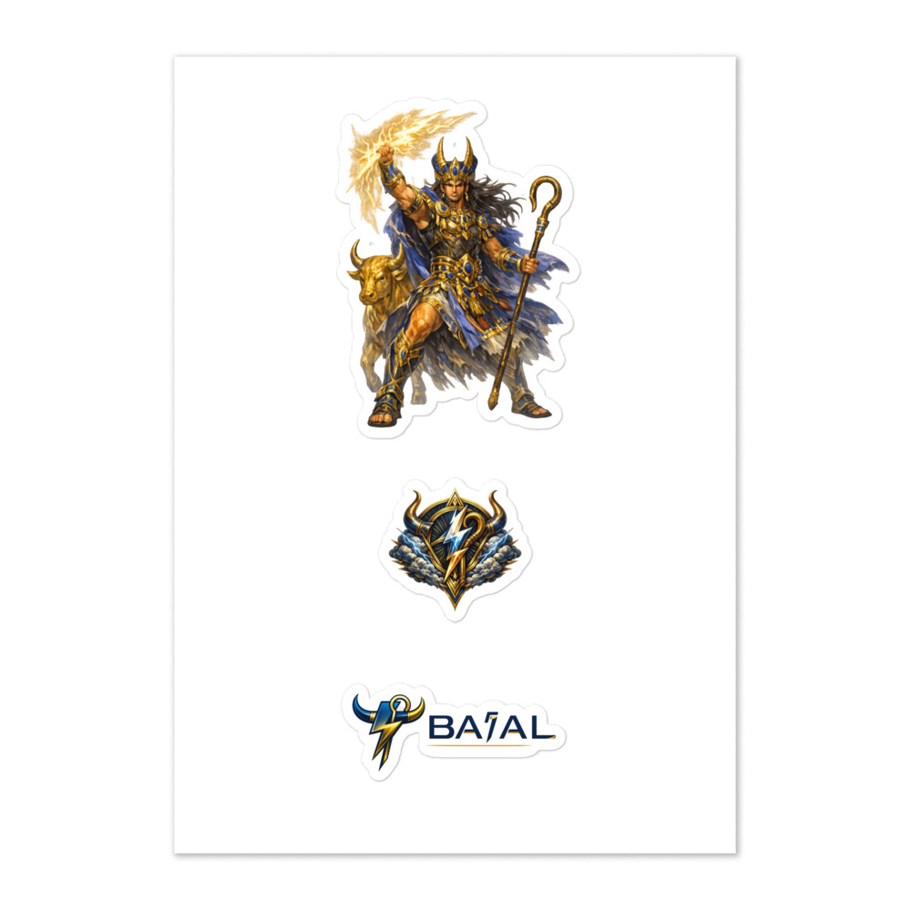 Baꜥal Seal Sticker Set