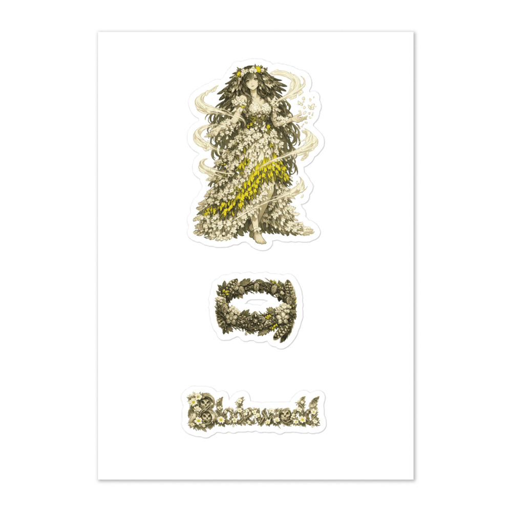 Blodeuwedd Seal Sticker Set