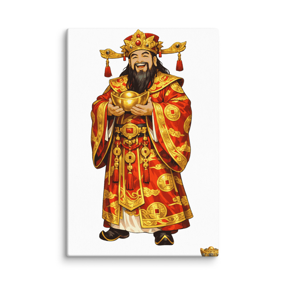 Cáishén Mascot Canvas