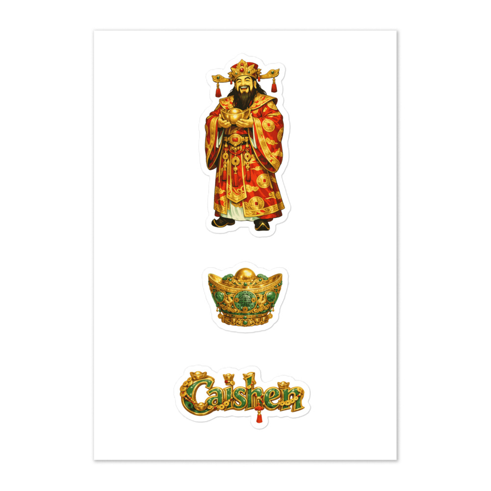Cáishén Seal Sticker Set