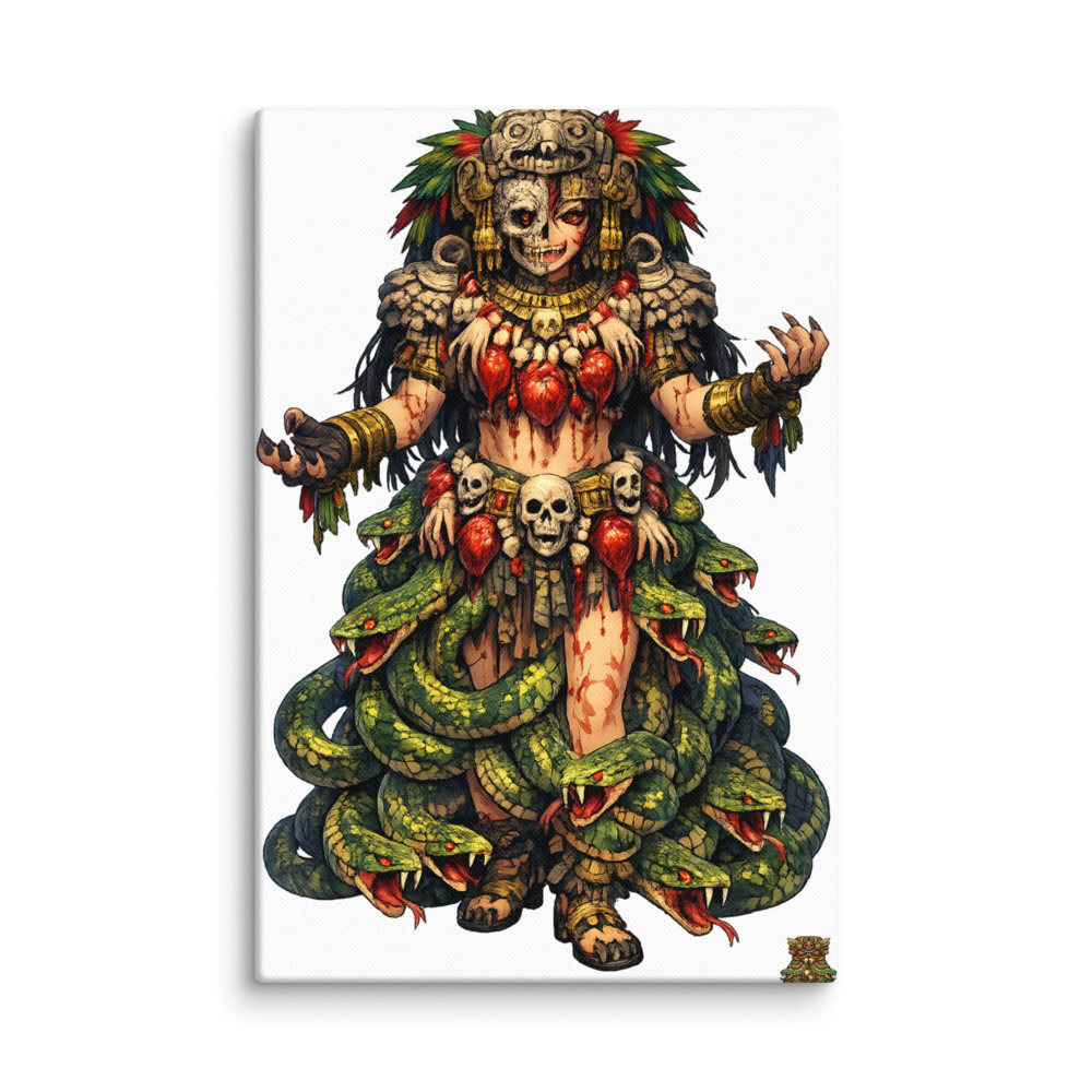 Cōātlīcue Mascot Canvas