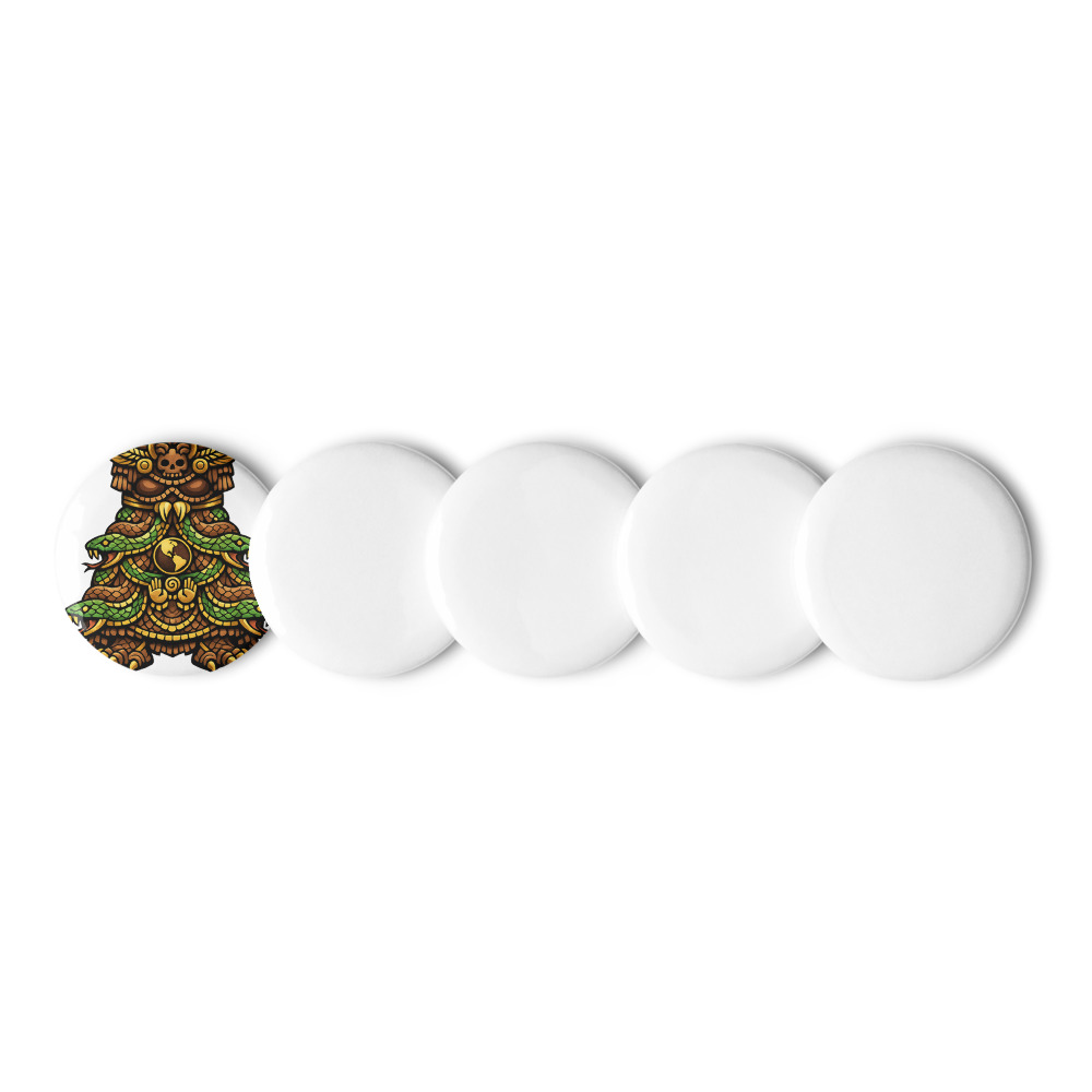 Cōātlīcue Seal Enamel Pin