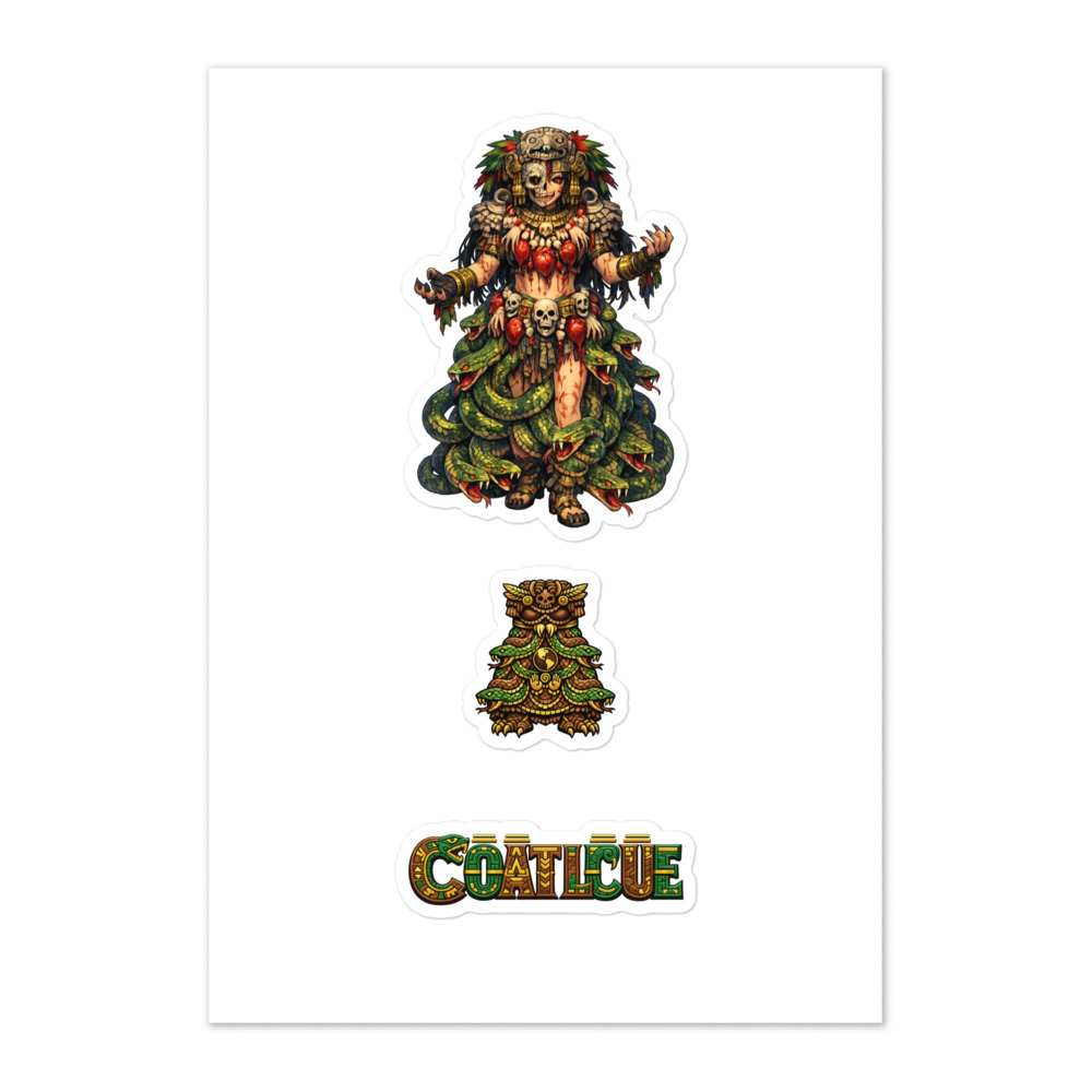 Cōātlīcue Seal Sticker Set