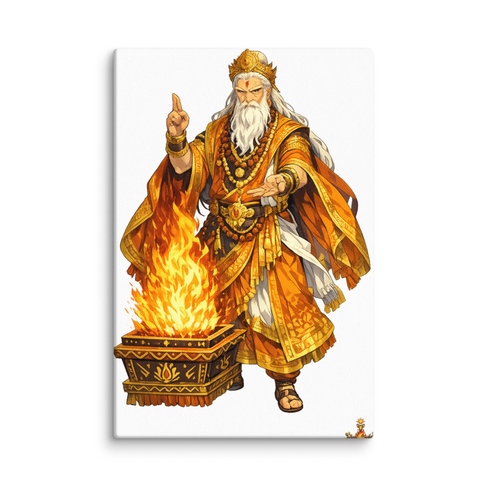 Dakṣa Mascot Canvas