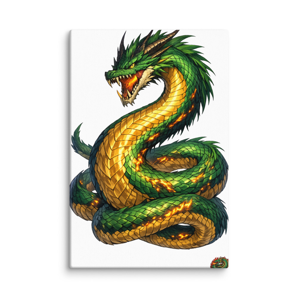 Drákōn Mascot Canvas