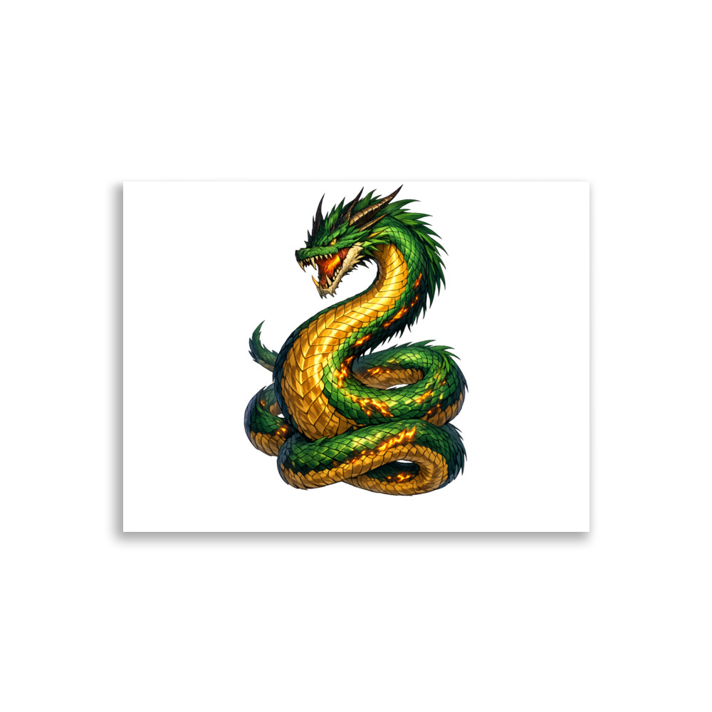Drákōn Mascot Art Print