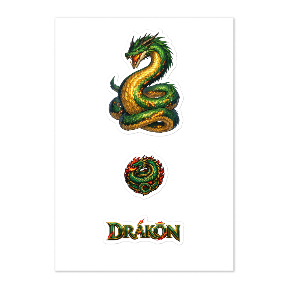 Drákōn Seal Sticker Set