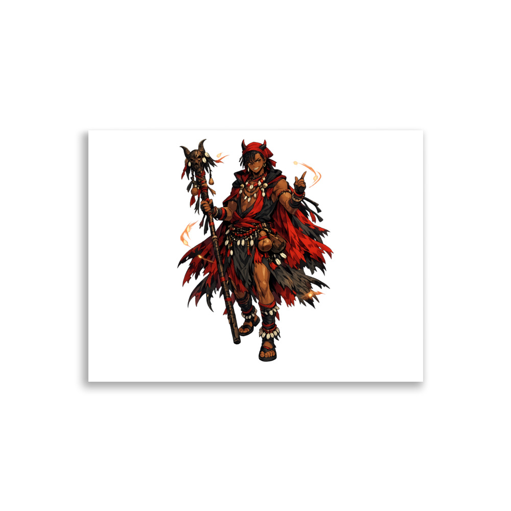 Ẹṣù Mascot Art Print