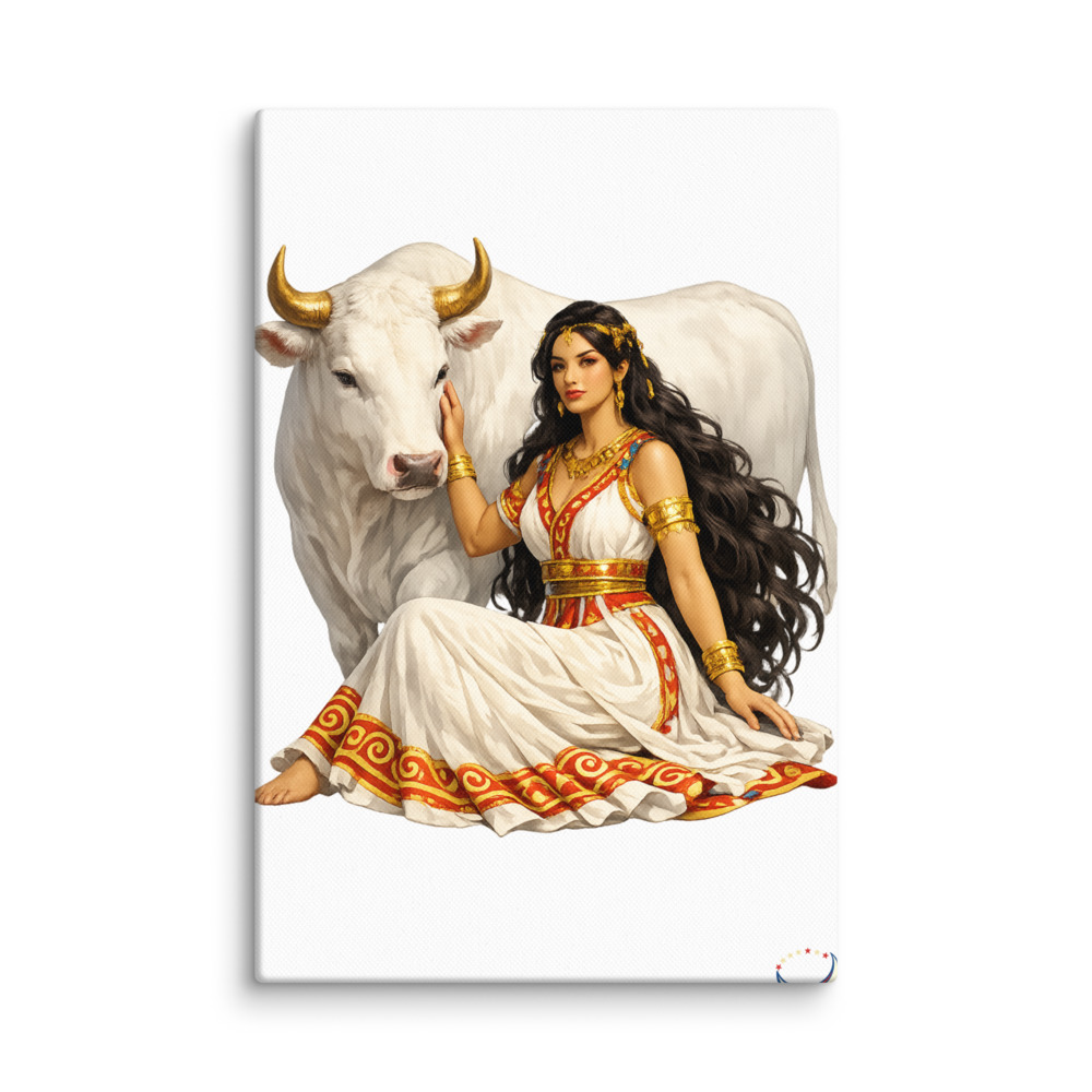 Eurṓpē Mascot Canvas