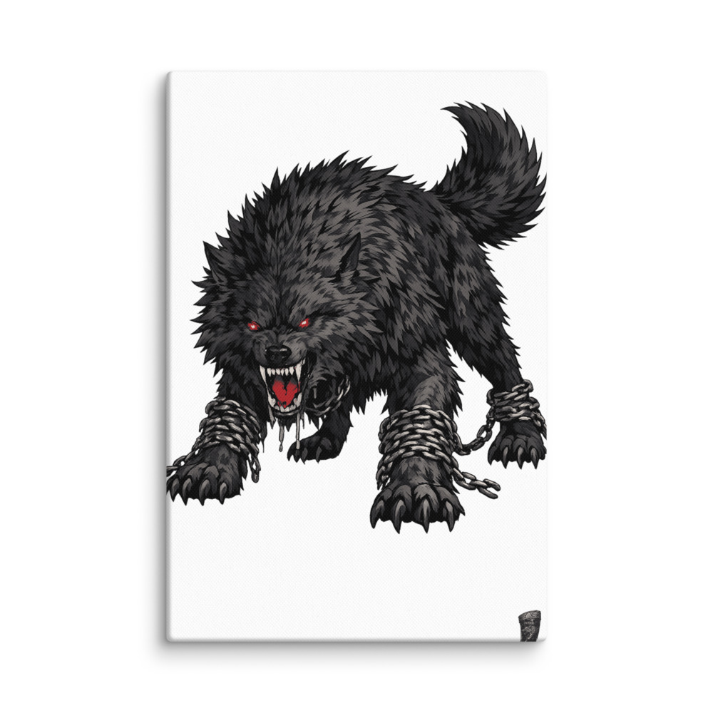 Fenrir Mascot Canvas