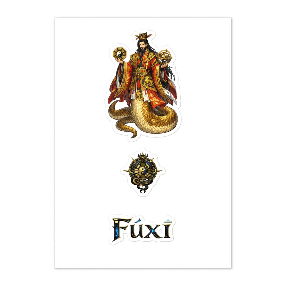 Fúxī Seal Sticker Set