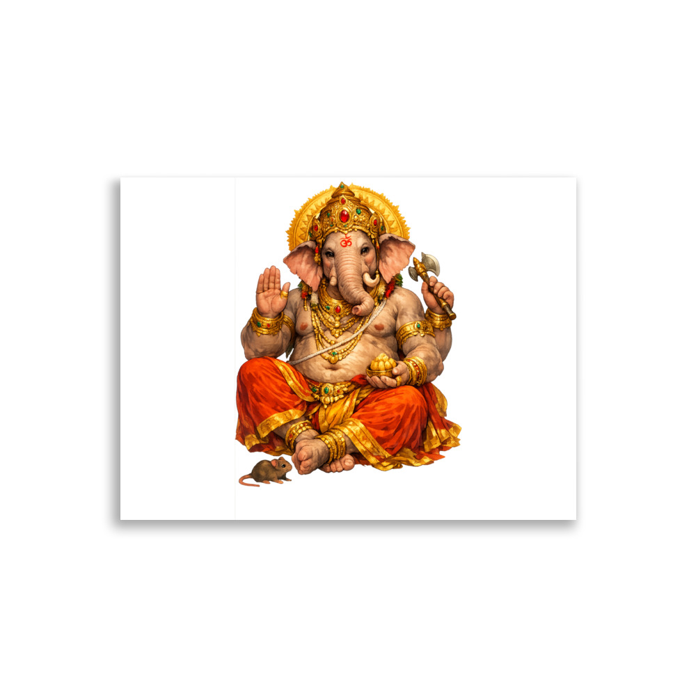 Gaṇeśa Mascot Art Print