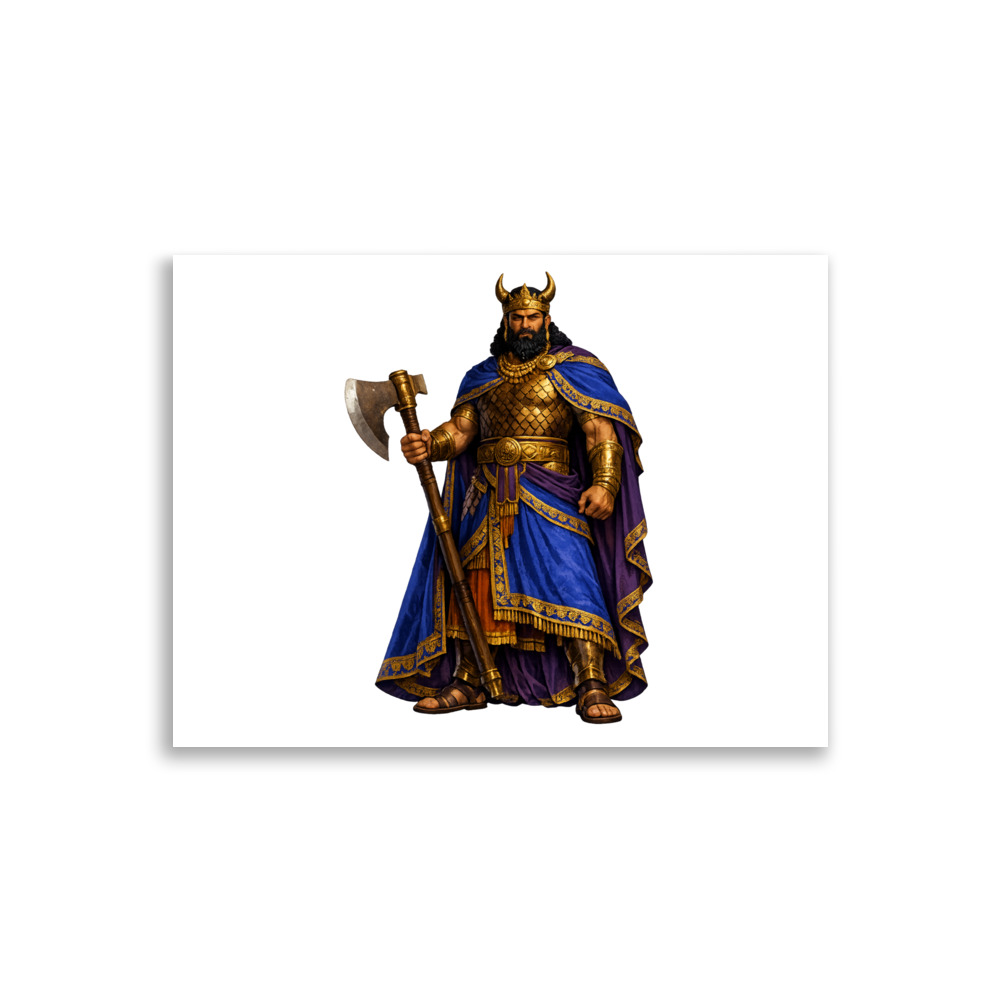 Gilgameš Mascot Art Print