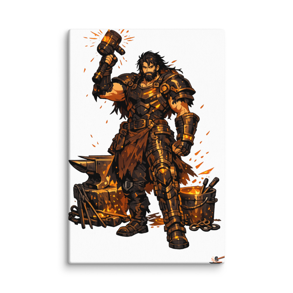 Hēphaistos Mascot Canvas
