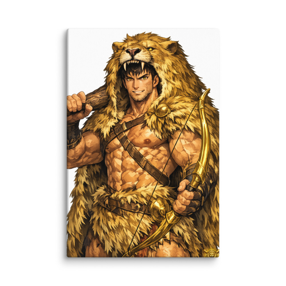 Hēraklēs Mascot Canvas