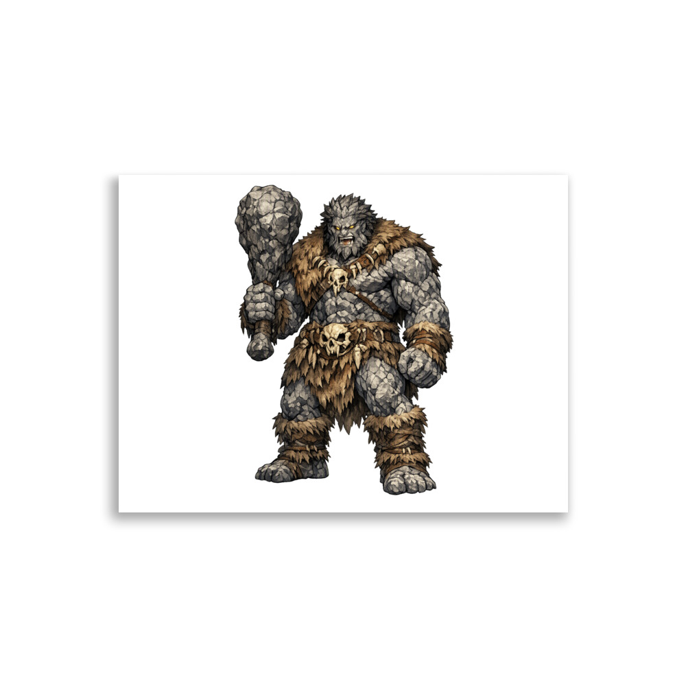 Hrungnir Mascot Art Print