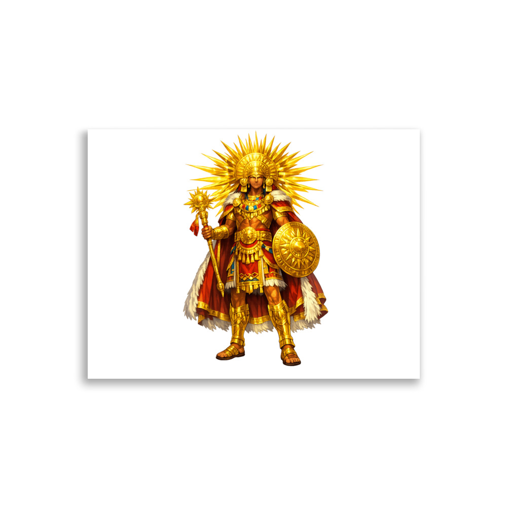 Inti Mascot Art Print