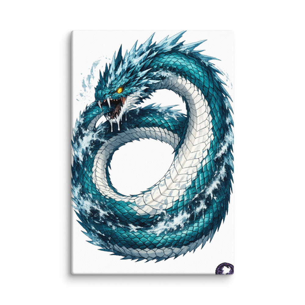 Jǫrmungandr Mascot Canvas