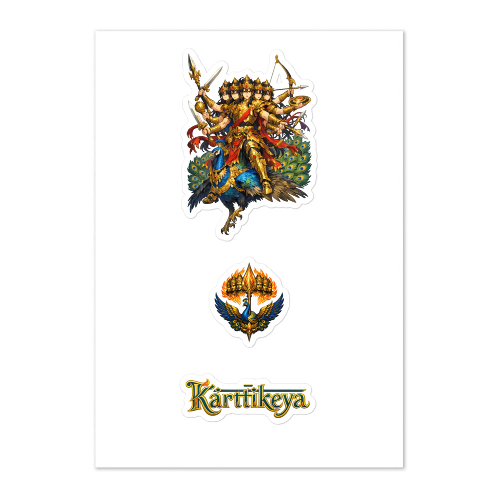 Kārttikeya Seal Sticker Set