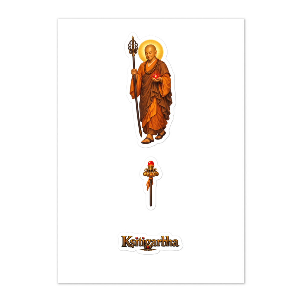 Kṣitigarbha Seal Sticker Set