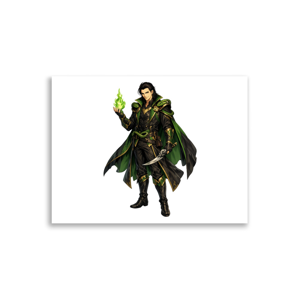 Loki Mascot Art Print