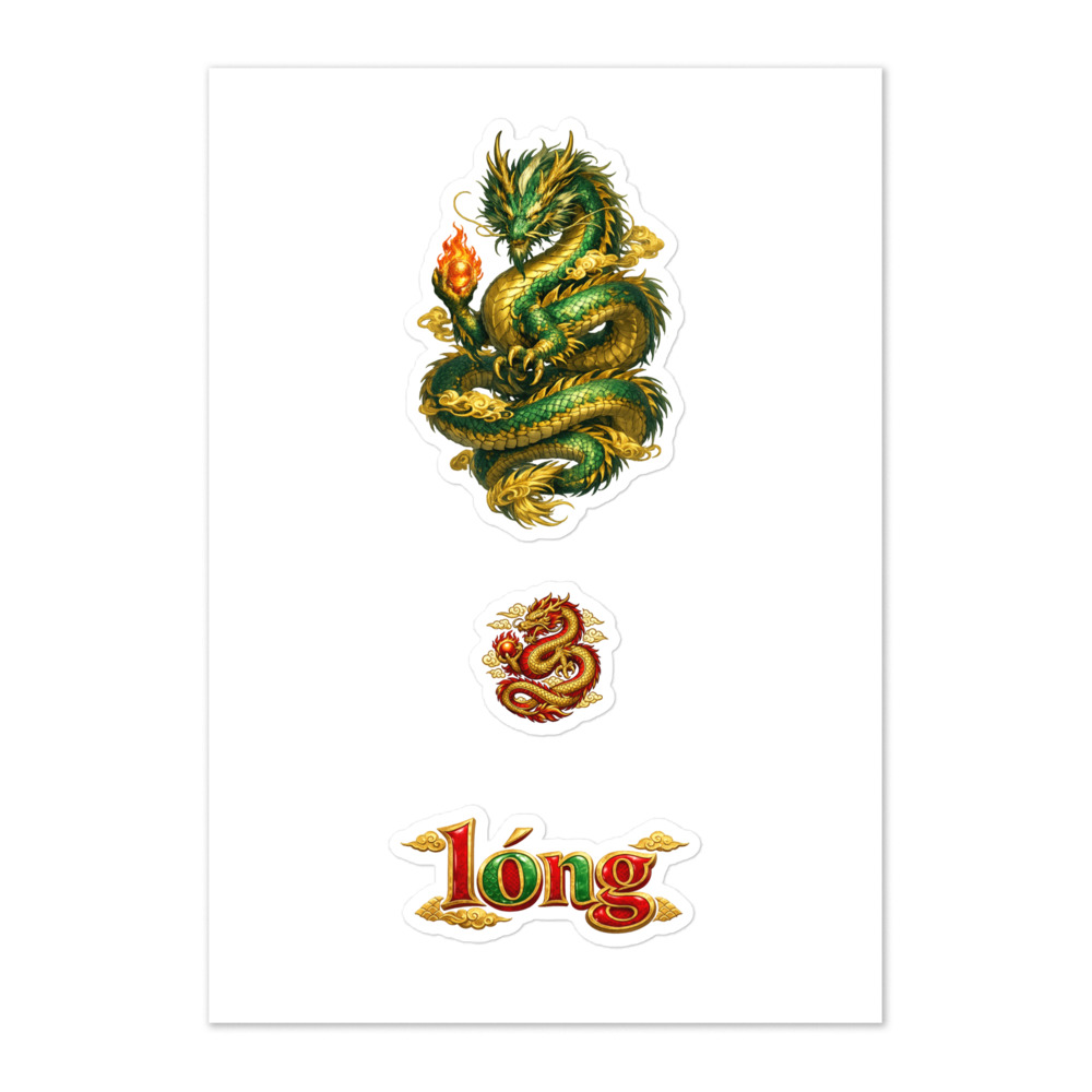 Lóng Seal Sticker Set