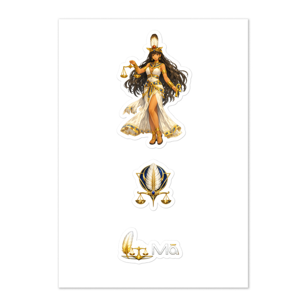 Mꜣꜥt Seal Sticker Set