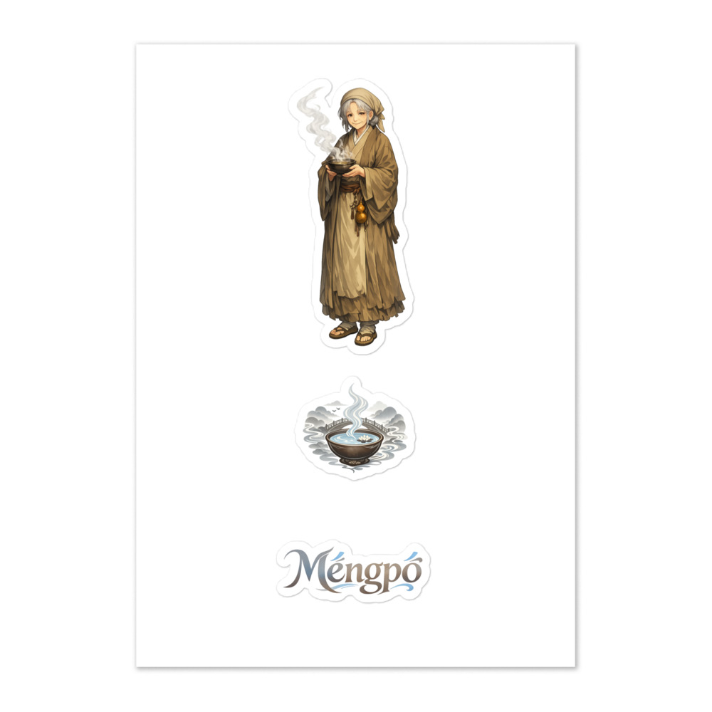 Mèngpó Seal Sticker Set