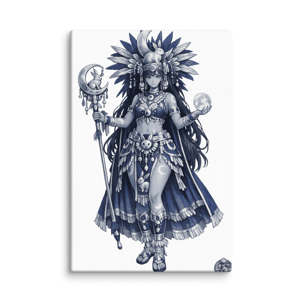 Metztli Mascot Canvas