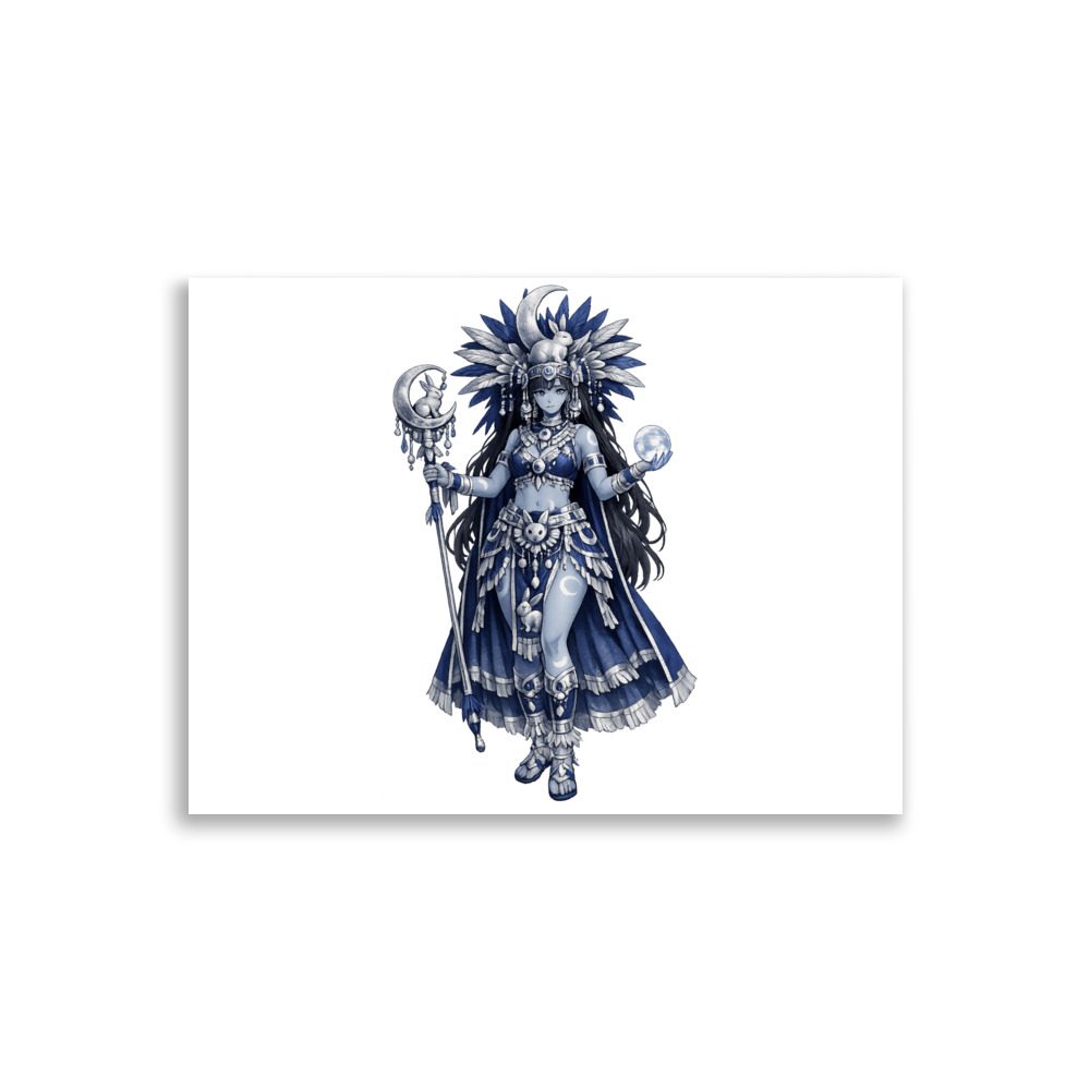 Metztli Mascot Art Print