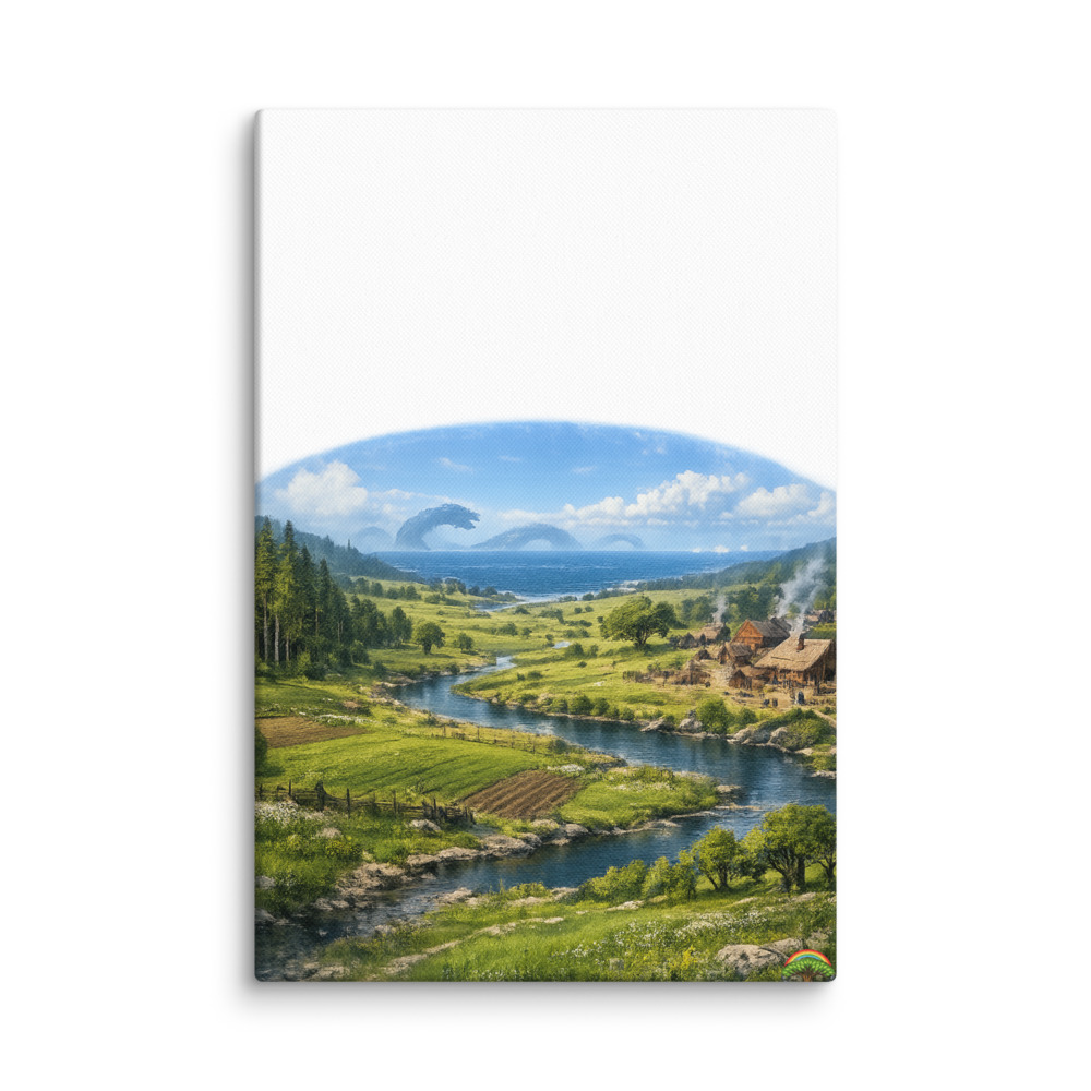 Miðgarðr Mascot Canvas