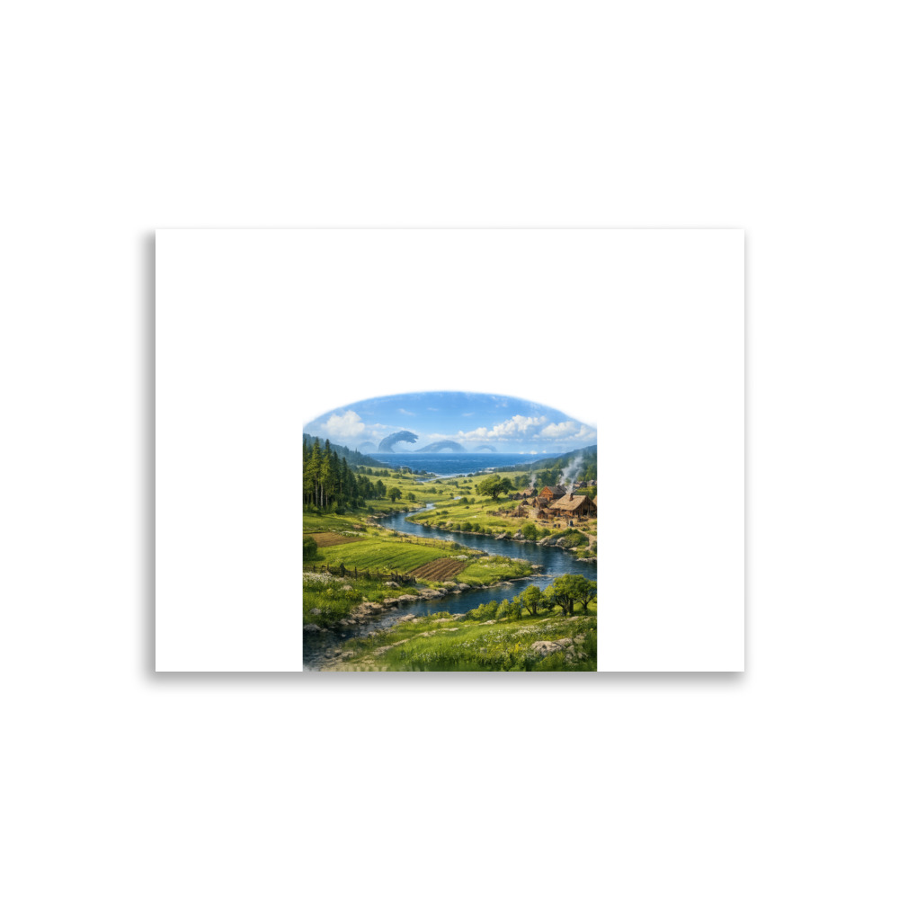 Miðgarðr Mascot Art Print