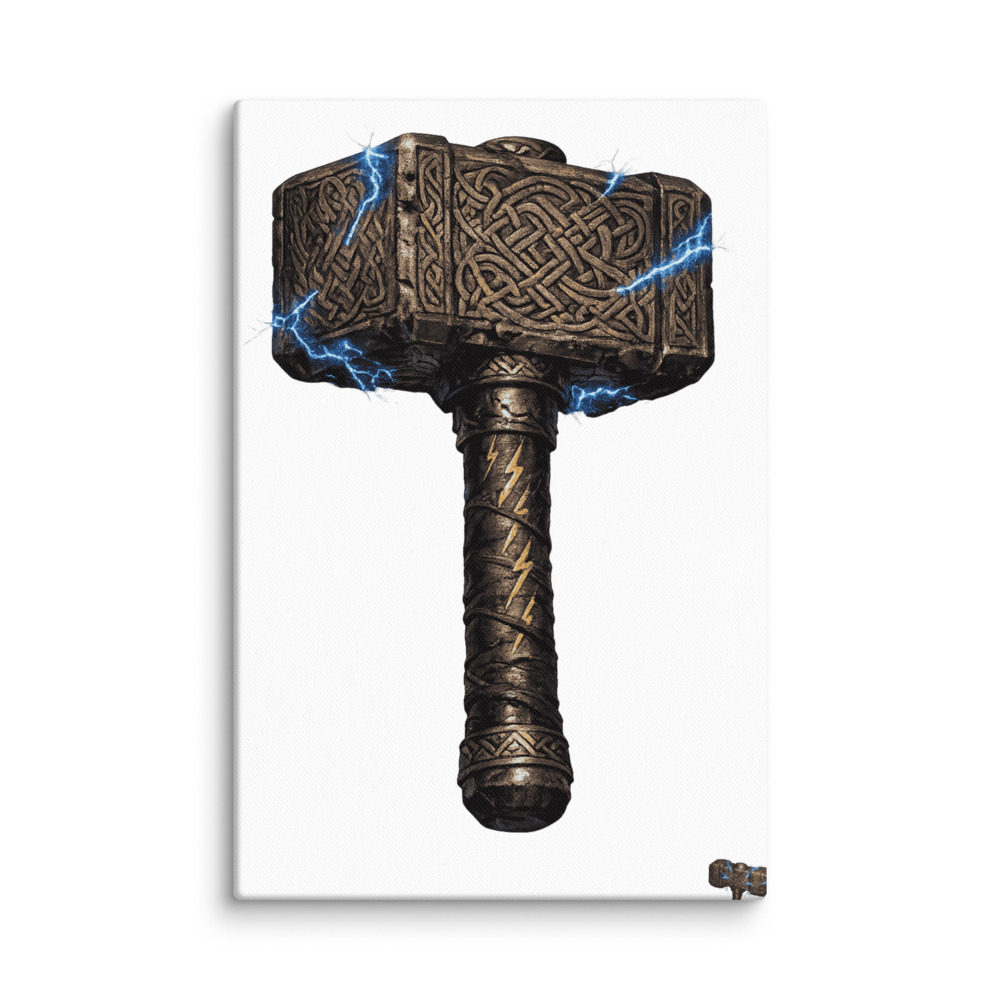 Mjǫllnir Mascot Canvas