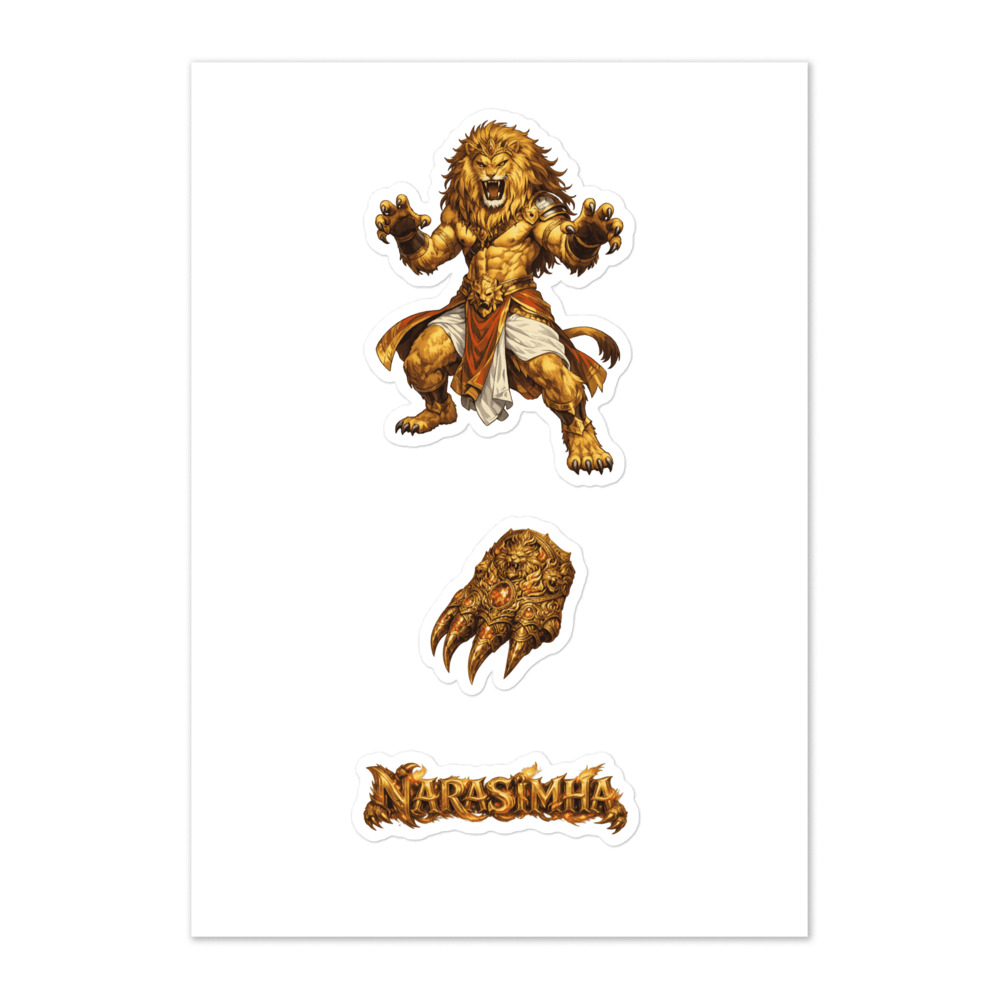 Narasiṃha Seal Sticker Set