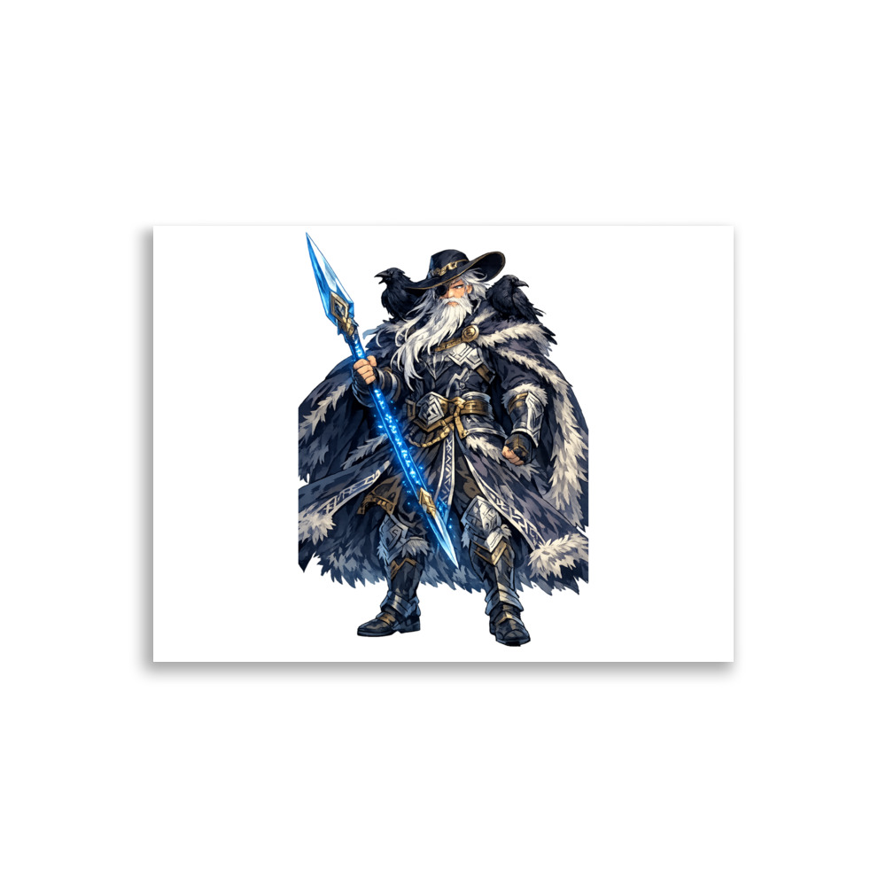 Óðinn Mascot Art Print