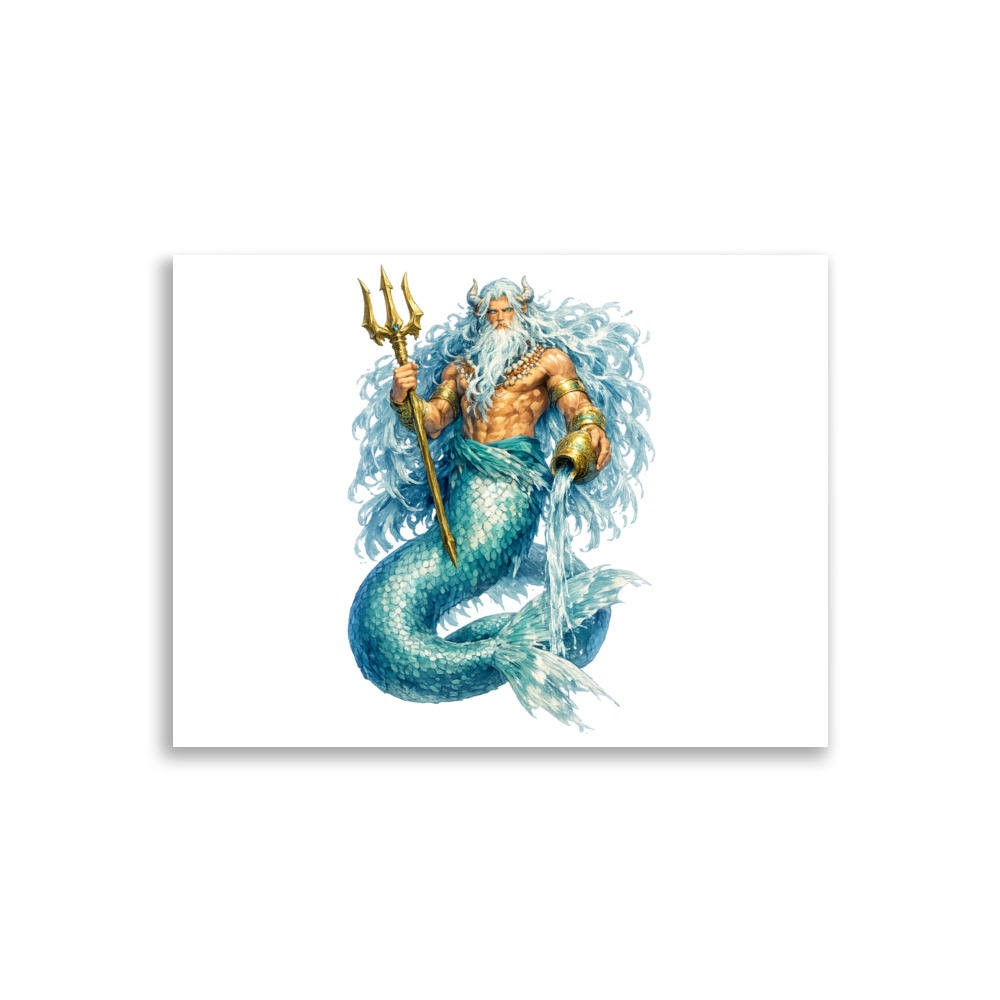 Ōkeanós Mascot Art Print