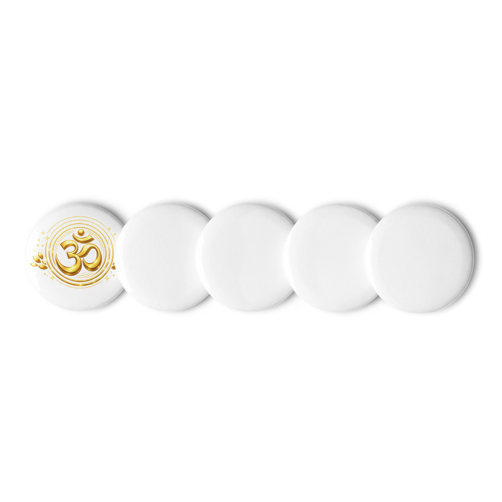 Oṃ Seal Enamel Pin