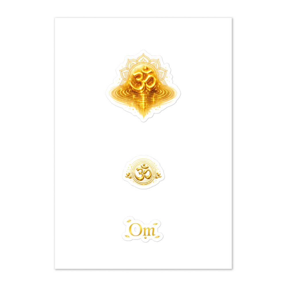Oṃ Seal Sticker Set
