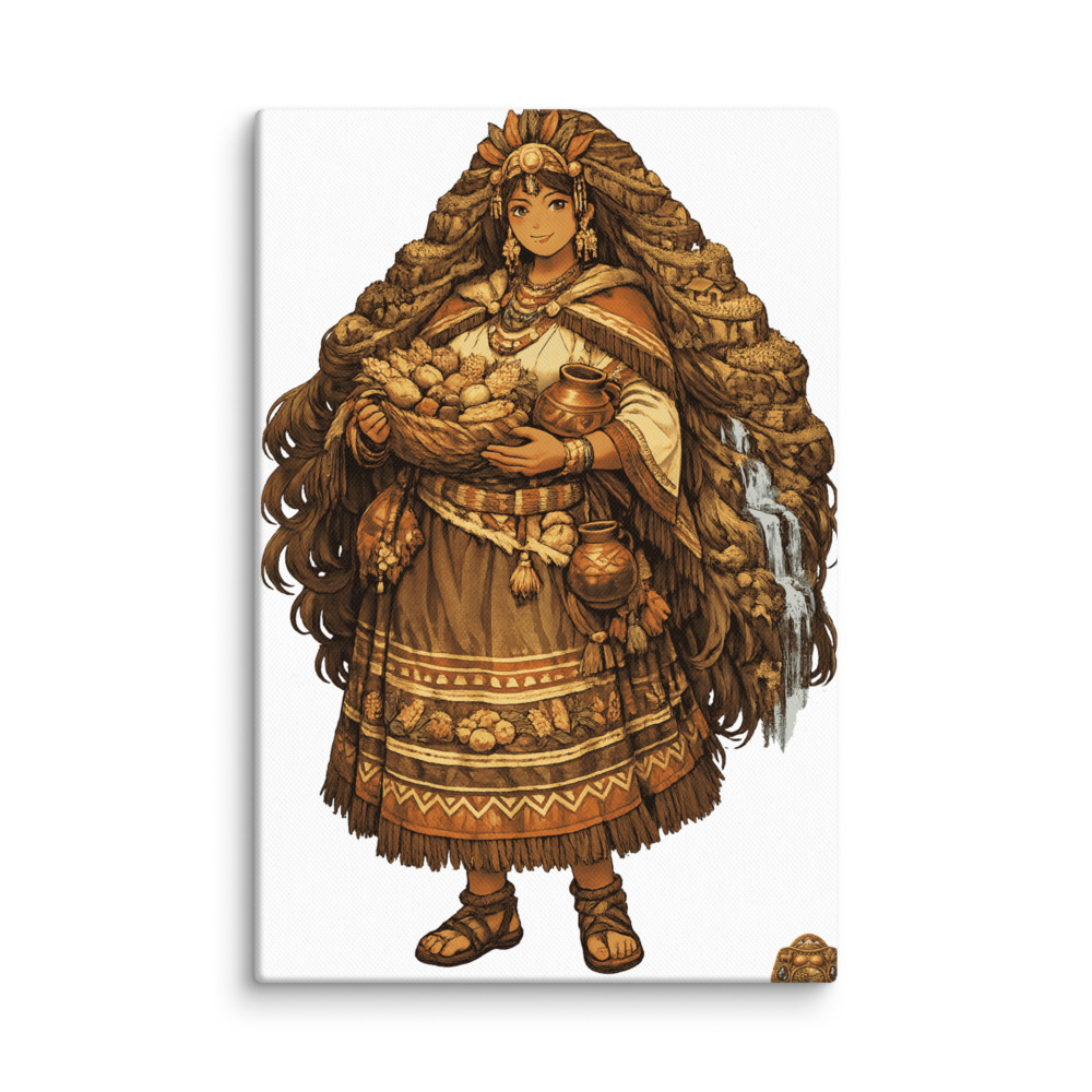 Pachamama Mascot Canvas