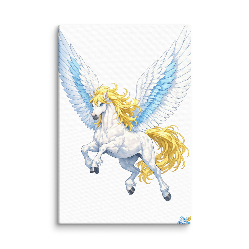 Pḗgasos Mascot Canvas