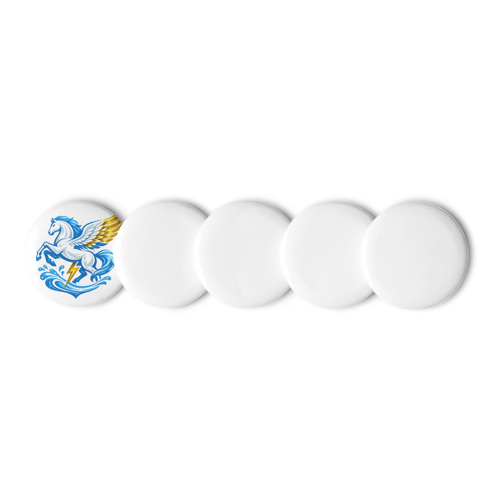 Pḗgasos Seal Enamel Pin