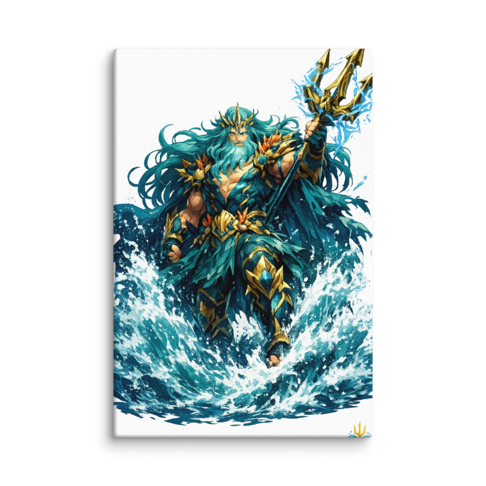 Poseidōn Mascot Canvas