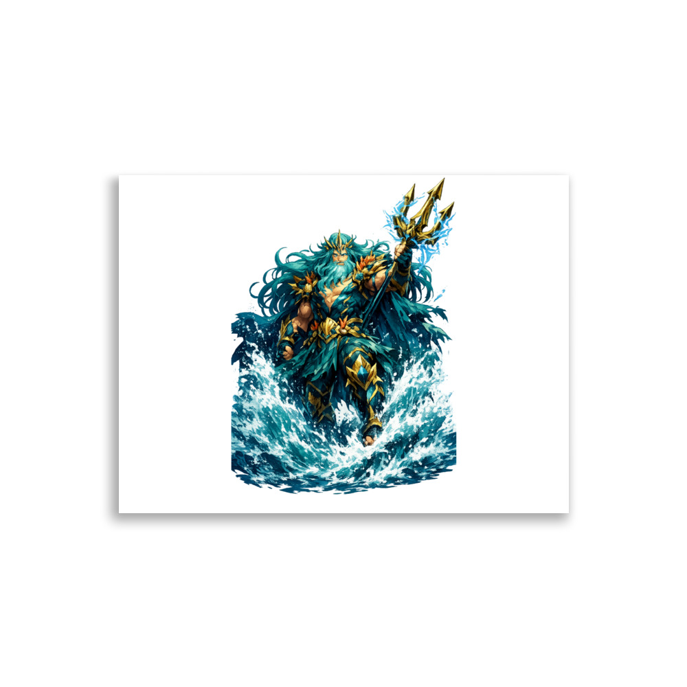 Poseidōn Mascot Art Print