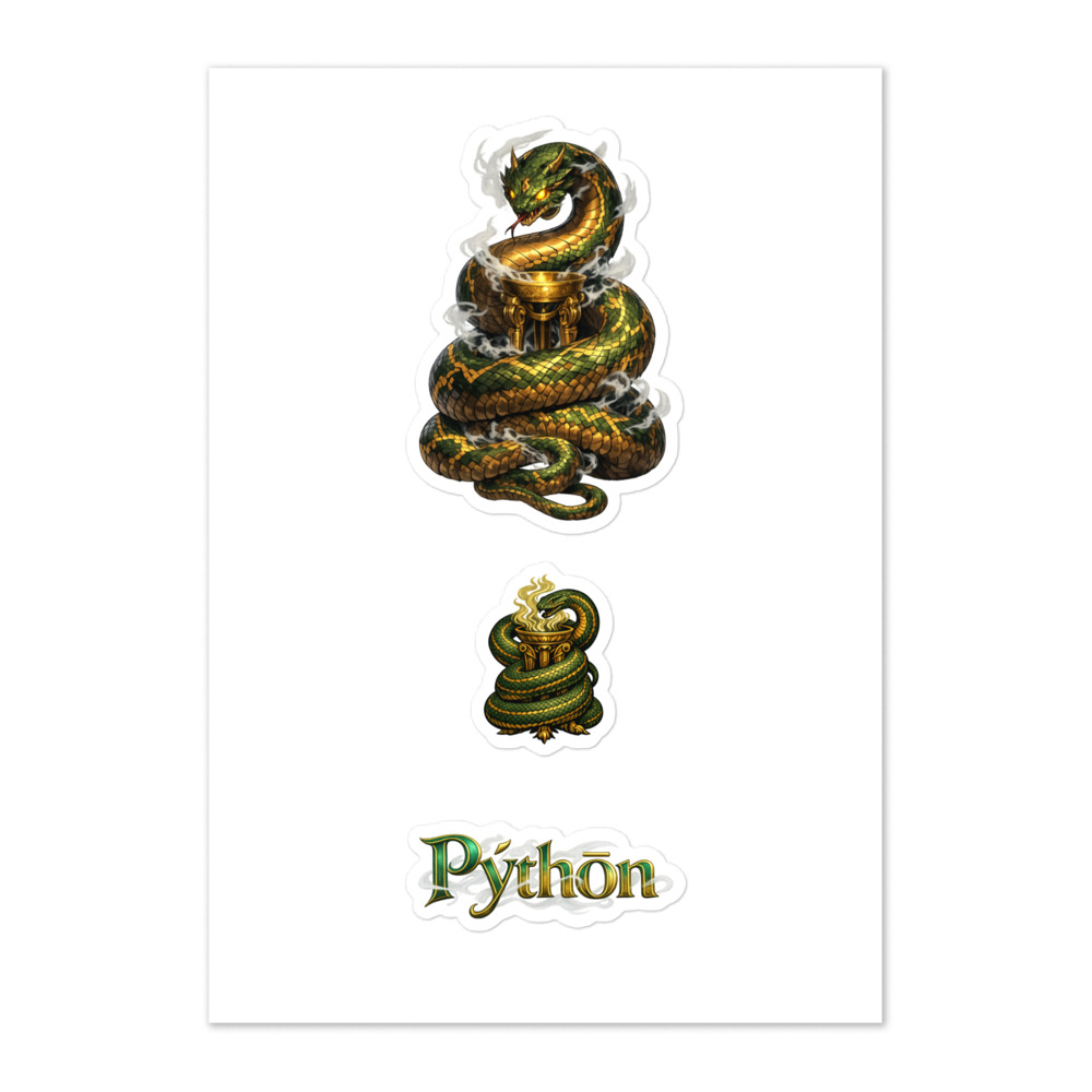 Pýthōn Seal Sticker Set